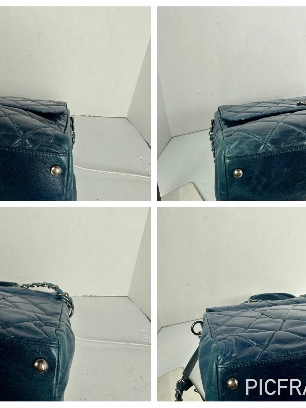 CHANEL Blue Quilted Leather Boy Tote / Shoulder Bag – Ruthenium Hardware